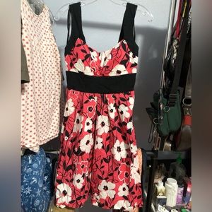 B. Smart Pink Floral Spring/Summer Dress
